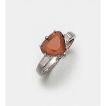 Natural Fancy-Orange-Diamantring