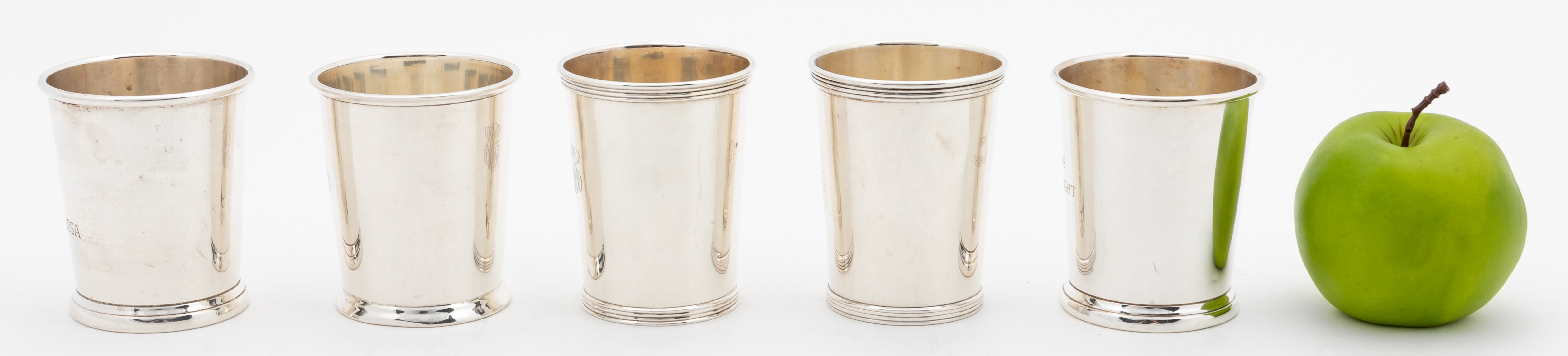 FIVE AMERICAN STERLING SILVER MINT JULEP CUPS - Image 2 of 9