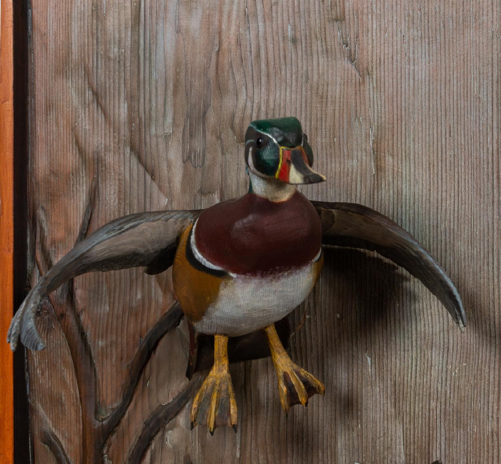 2 PCS, H.J. WAITE, HANGING DUCK DECOY CARVINGS - Image 3 of 6