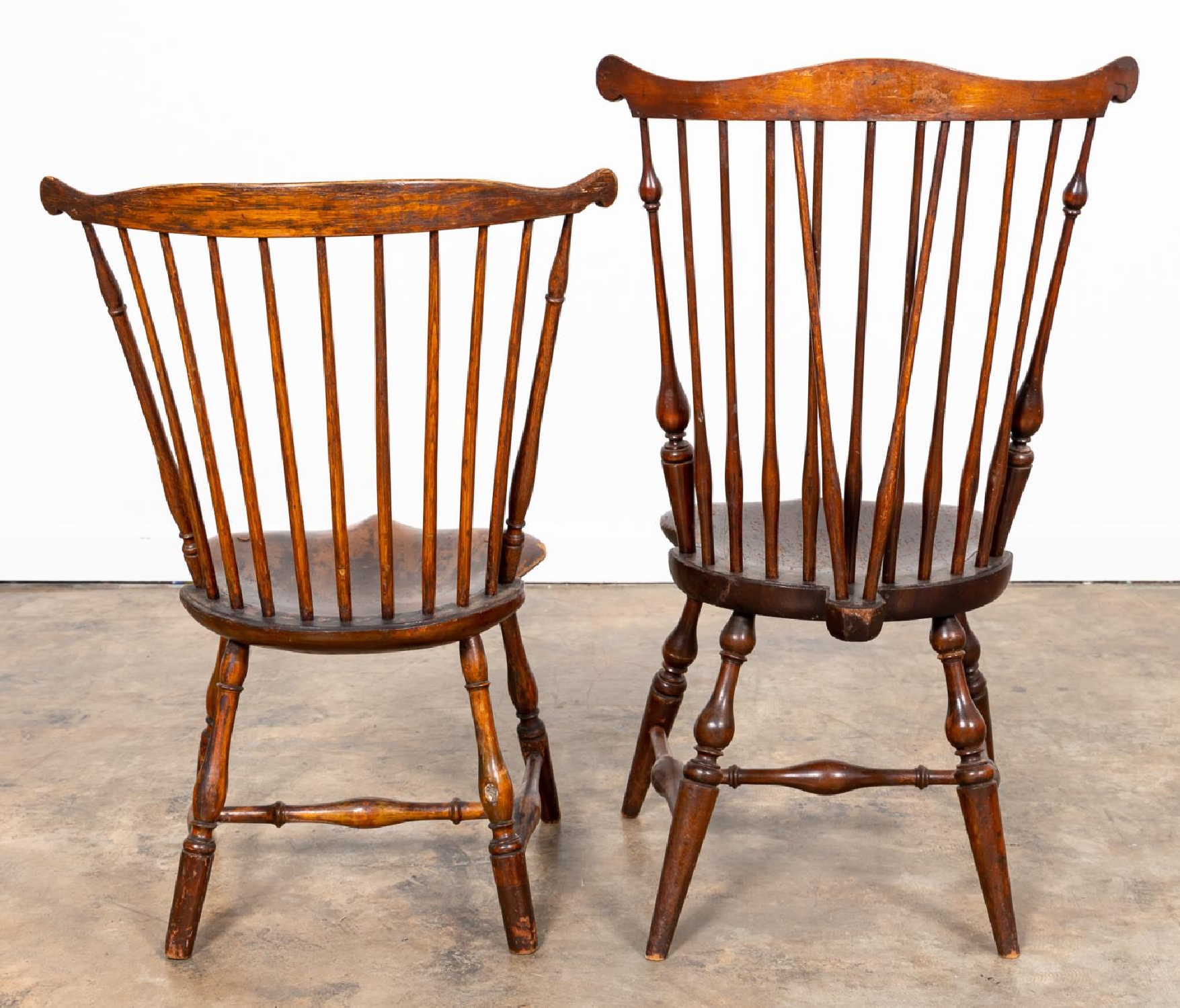 TWO WINDSOR SIDE CHAIRS, ONE WALLACE NUTTING - Image 3 of 9