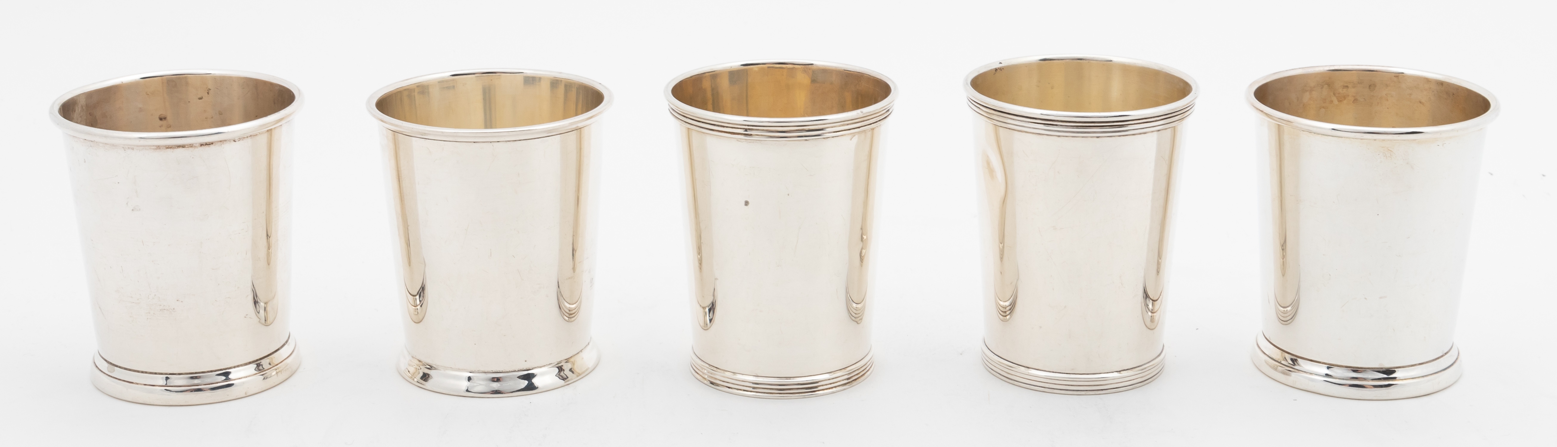 FIVE AMERICAN STERLING SILVER MINT JULEP CUPS - Image 3 of 9