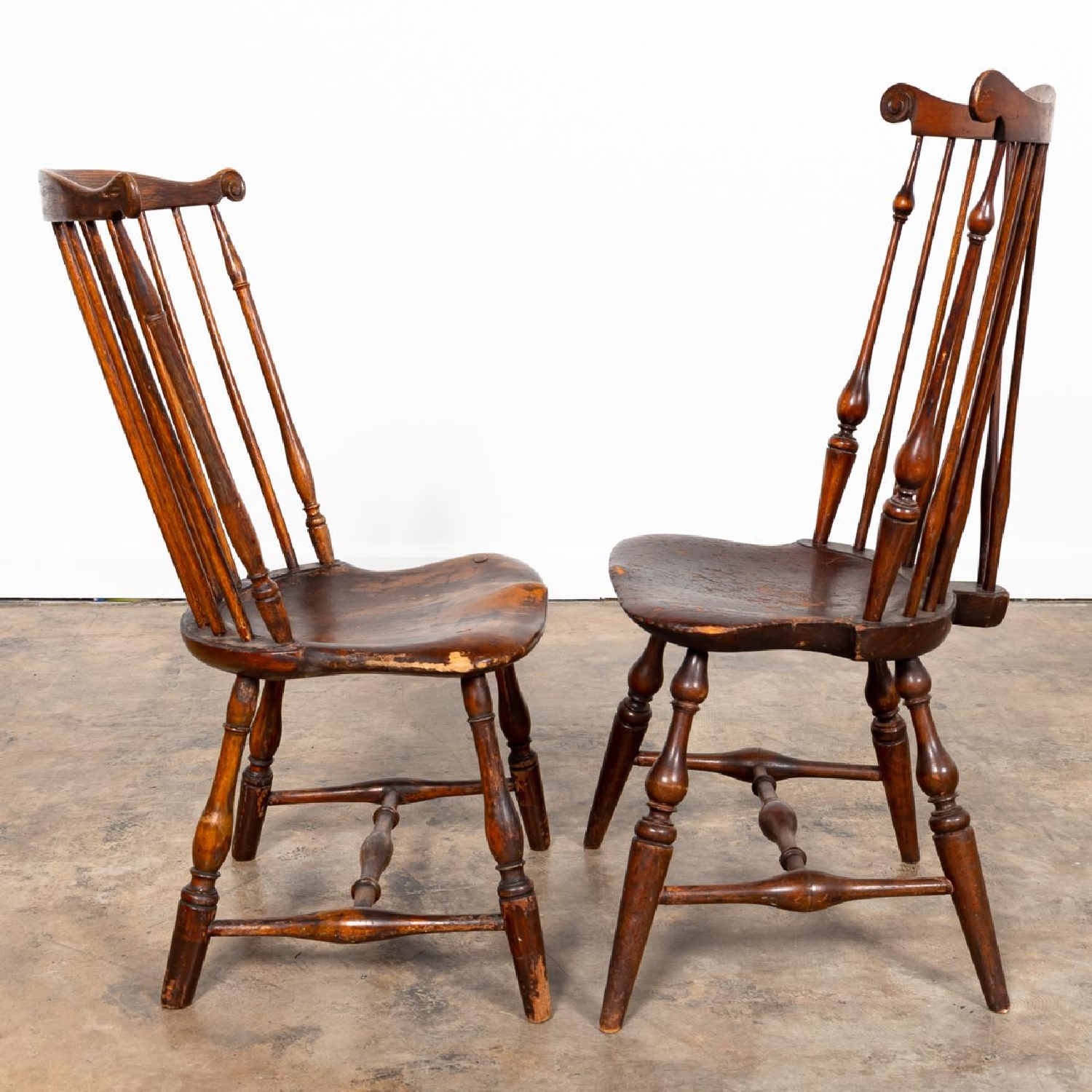 TWO WINDSOR SIDE CHAIRS, ONE WALLACE NUTTING - Image 2 of 9