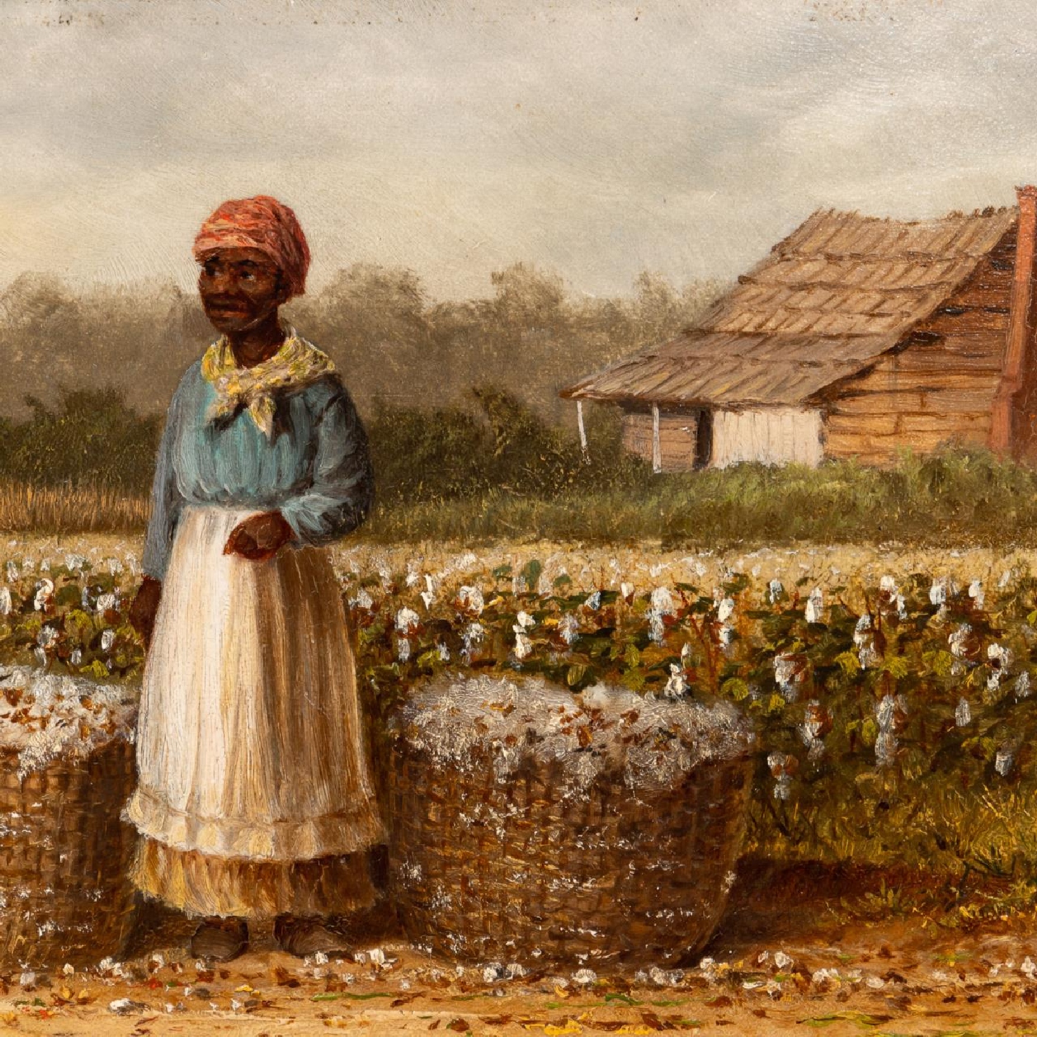 WILLIAM AIKEN WALKER, COTTON PICKERS AND CABIN - Image 4 of 7