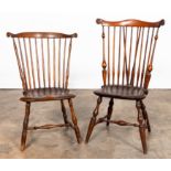 TWO WINDSOR SIDE CHAIRS, ONE WALLACE NUTTING