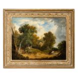 PATRICK NASMYTH, ENGLISH BUCOLIC LANDSCAPE, FRAMED