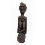 CARVED WOOD AFRICAN PARTIAL FERTILITY FIGURE