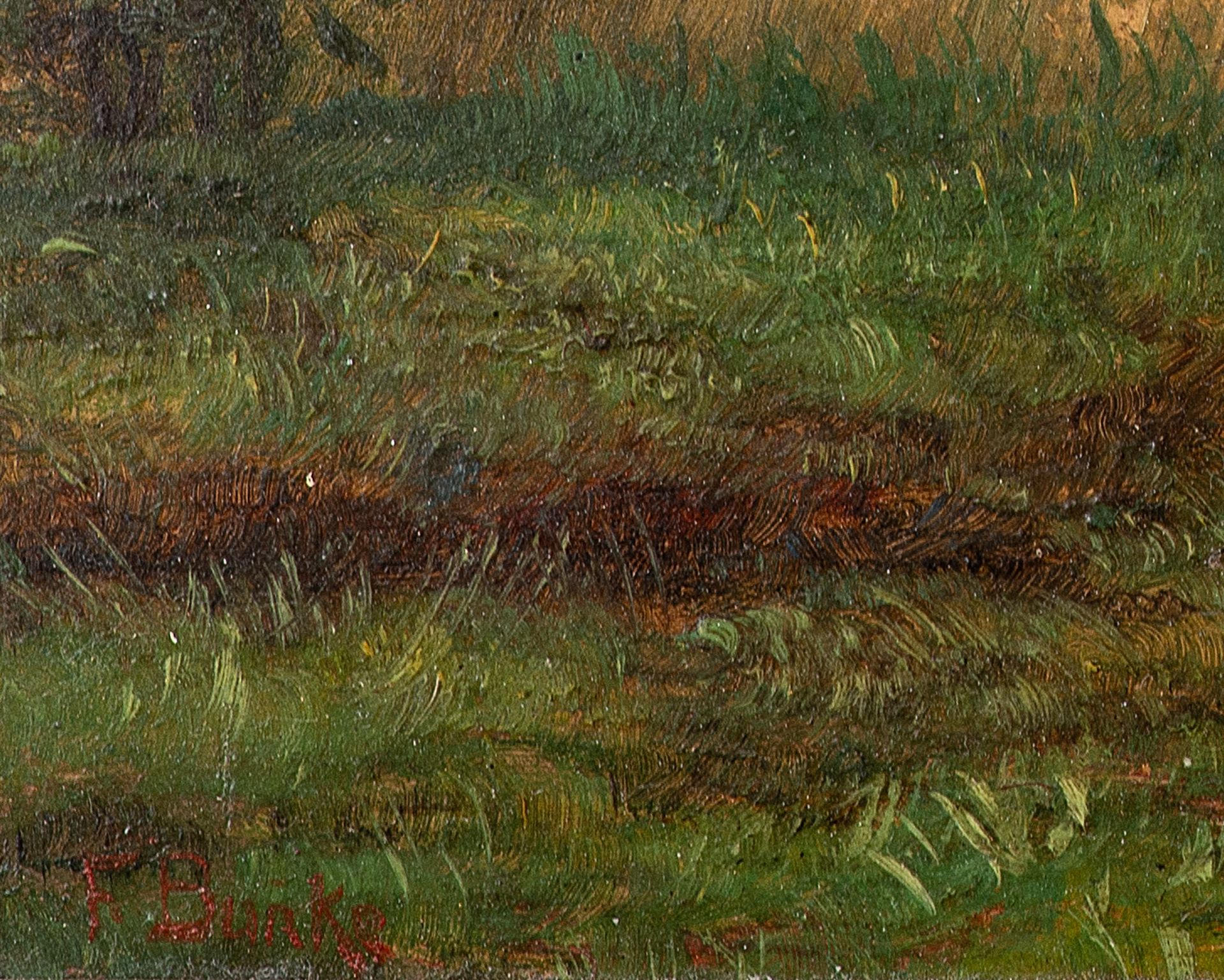 Franz Bunke – Blick auf Schwaan. um 1890. - Bild 4 aus 4