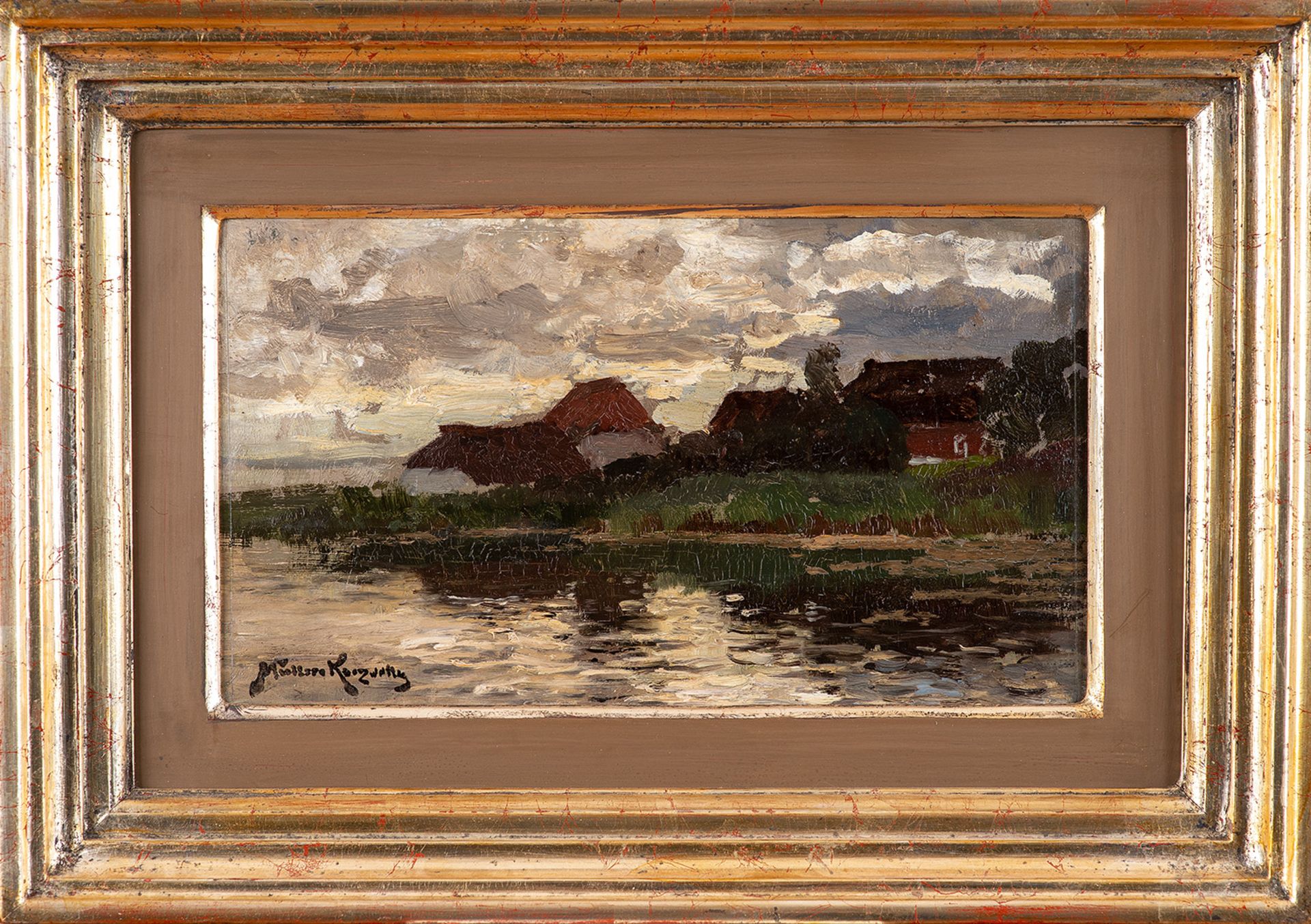 Konrad Alexander Müller–Kurzwelly – Abend am Bodden. um 1890. - Image 2 of 5