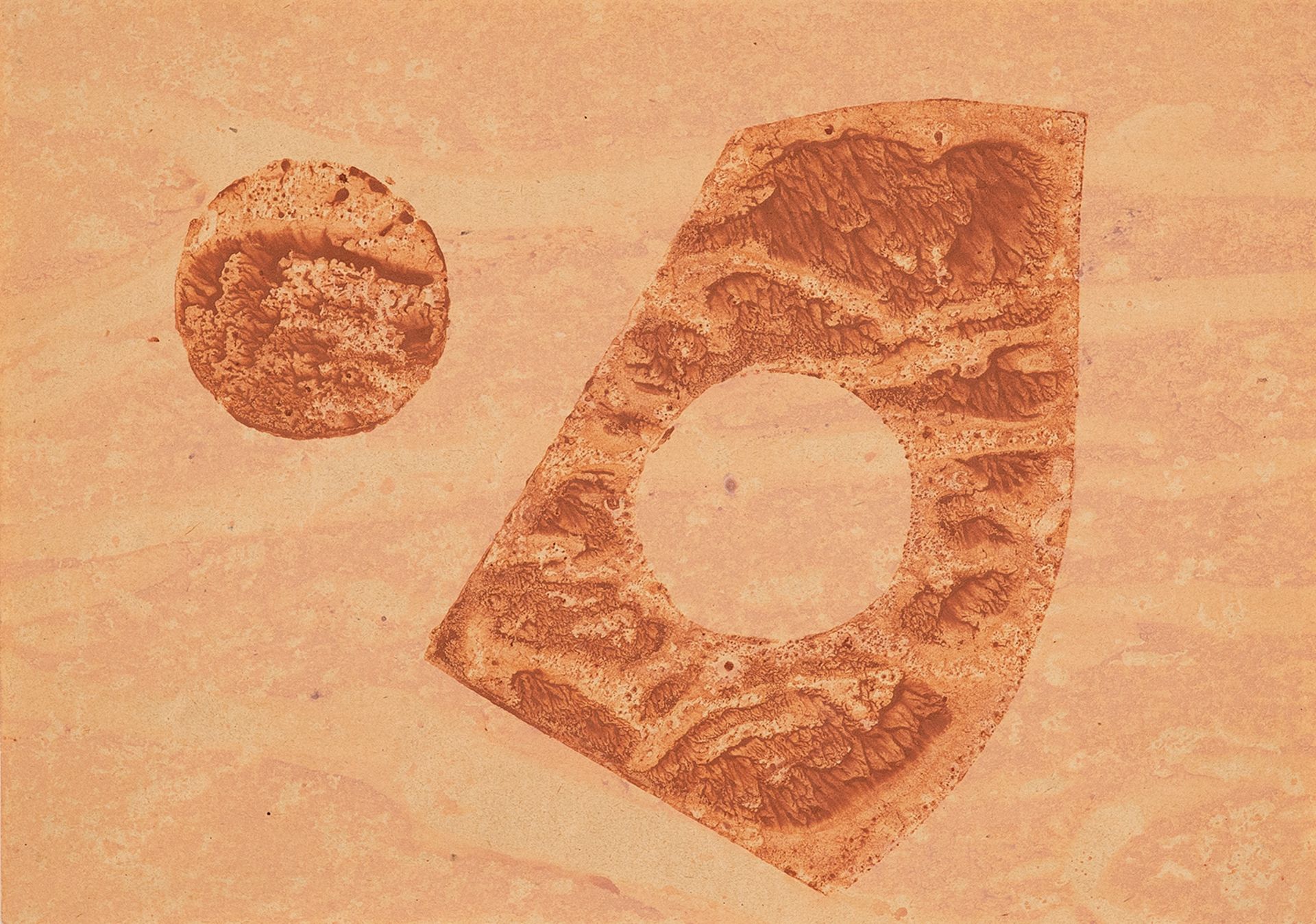 Hermann Glöckner – o. T. (Variante zur Folge "10 Handdrucke"). um 1970.