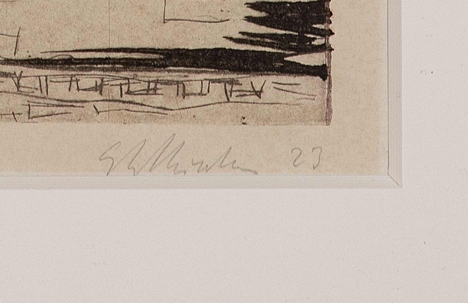 Ernst Ludwig Kirchner – Nacktes liegendes Mädchen auf Diwan. - Image 4 of 5