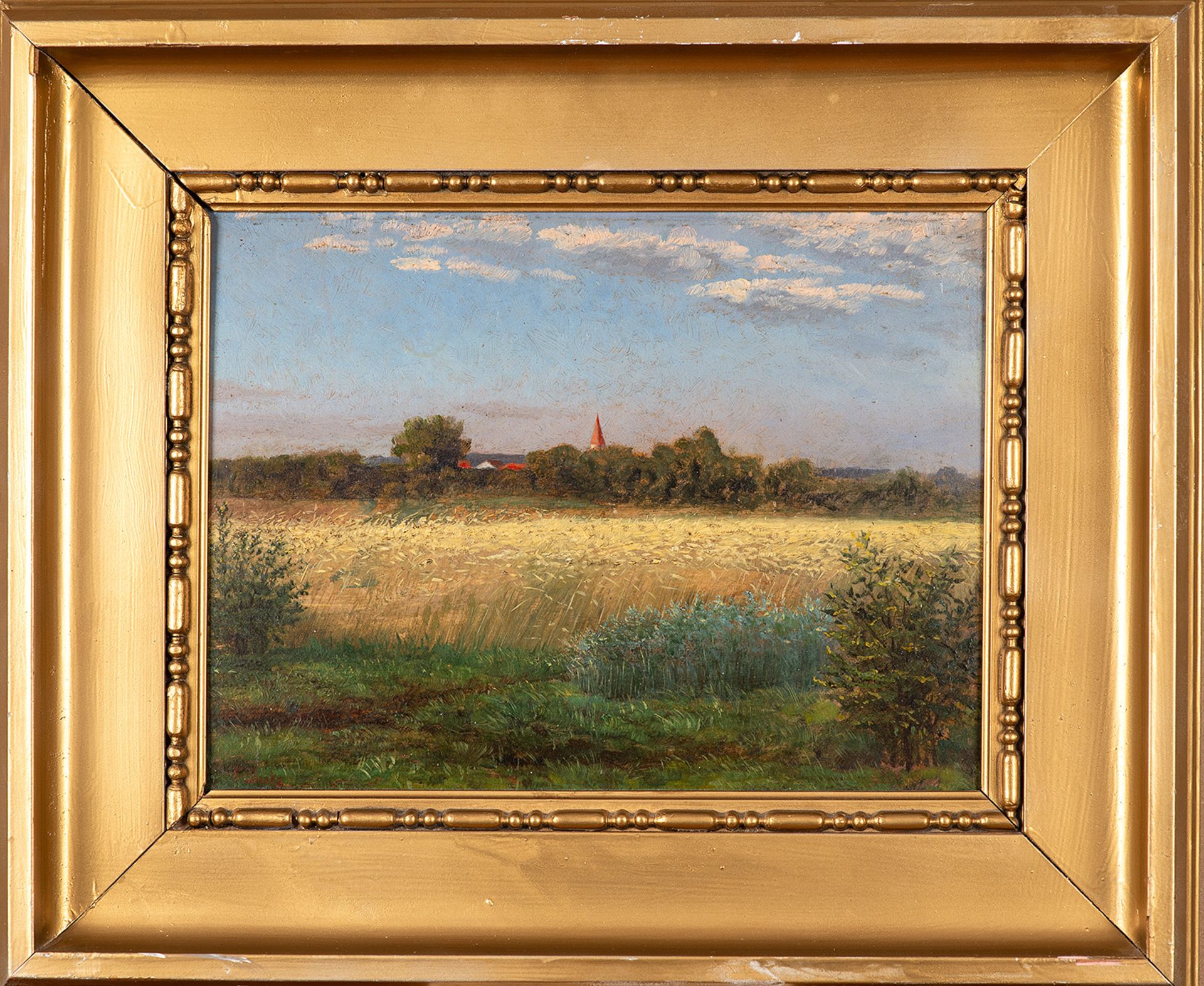 Franz Bunke – Blick auf Schwaan. um 1890. - Bild 2 aus 4