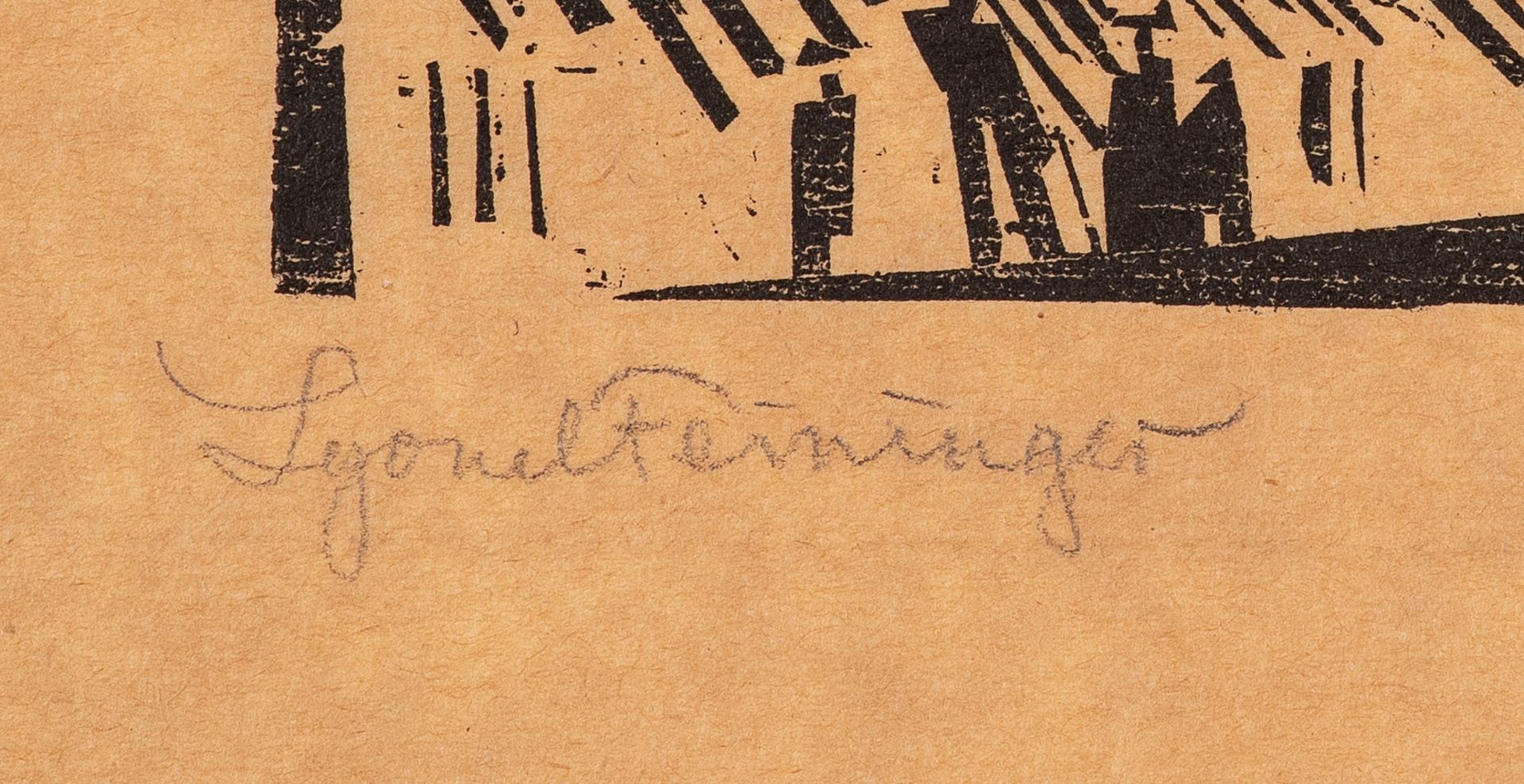 Lyonel Feininger – Wrack. gestrandetes Schiff. - Bild 2 aus 2