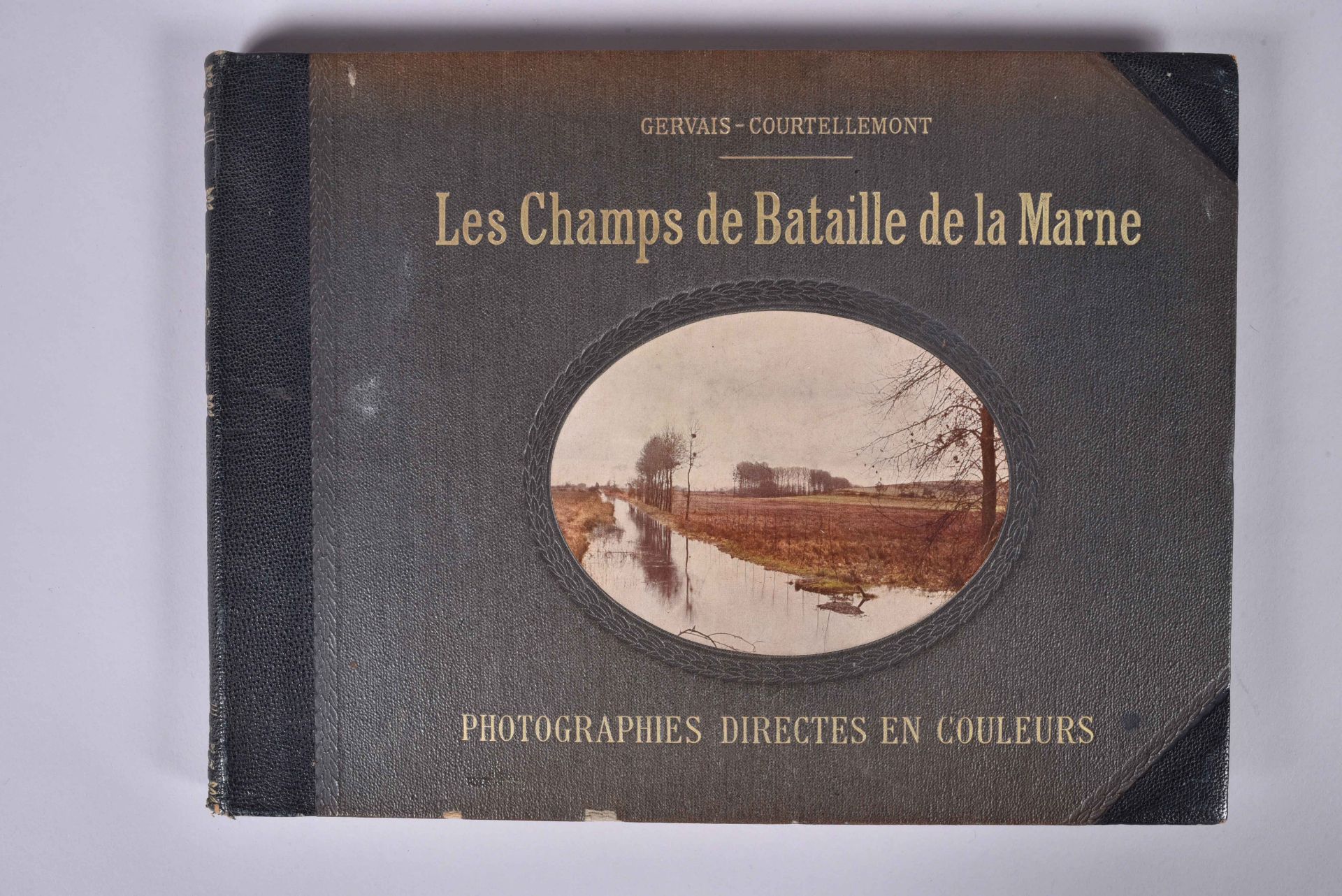 Gervais-Courtellemont. Les champs de batailles de la Marne. Important ouvrage format oblong