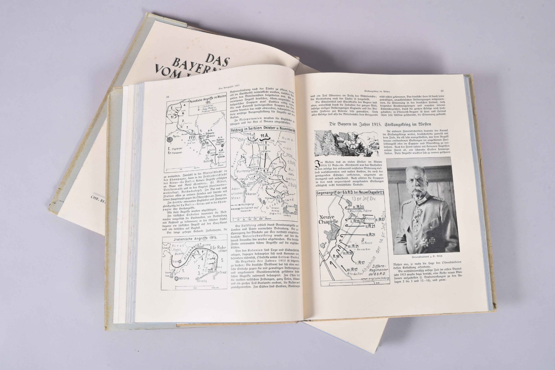 « Das bayernbuch. » Le livre de l’armée bavaroise 1914-1918. 2 forts vol. in-4, concernant - Image 4 of 4