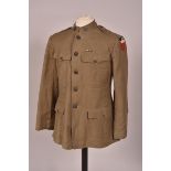 US. Veste modèle 1917 d’un cuisinier du 301st Infantry Division de la 76th division en drap de laine