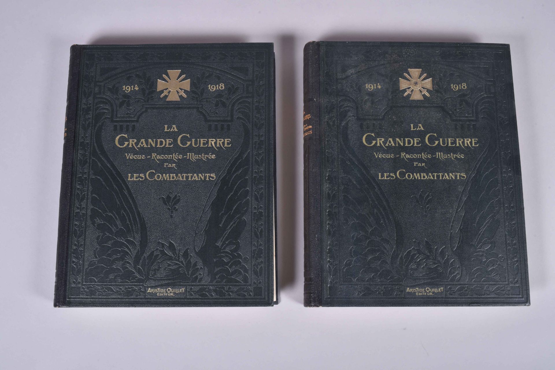 La Grande Guerre par les combattants. Publié chez Christian-Frogé. 2 fort volumes in-4. Importants