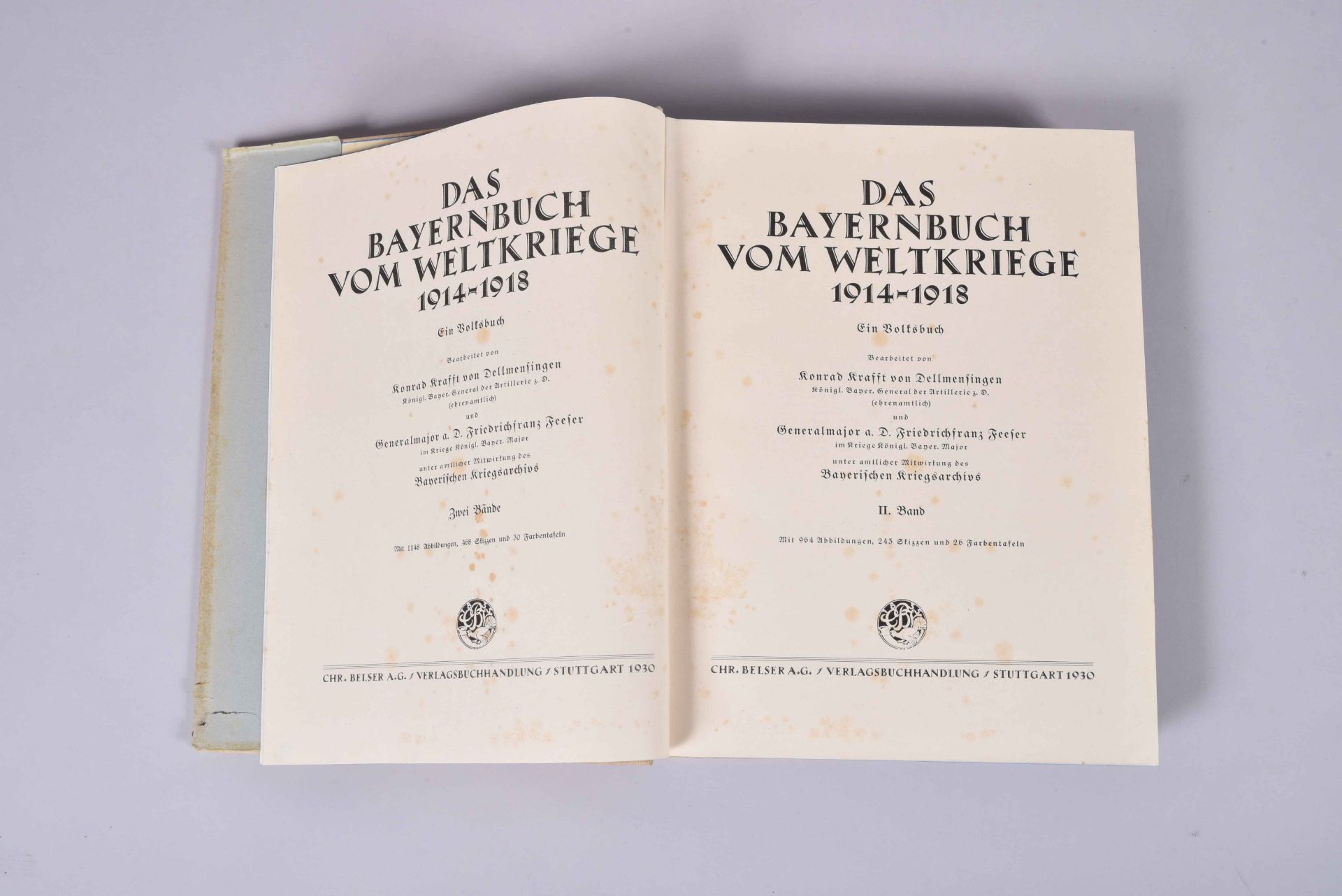 « Das bayernbuch. » Le livre de l’armée bavaroise 1914-1918. 2 forts vol. in-4, concernant - Image 3 of 4