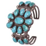 Navajo Turquoise Silver Bracelet