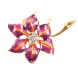 Joan Rivers Designer Enamel Brooch