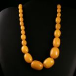 Art Deco Bakelite Amber Necklace