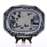 Chinese Octagonal Export Dish Qing Dynasty (1644-1911)