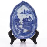 Chinese Mountainous Porcelain Dish