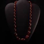 Art Deco Bakelite Amber Necklace