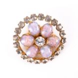 1940s New York Faux Opal Costume Jewellery Brooch