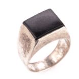 NO RESERVE PRICE Silver Onyx Ring