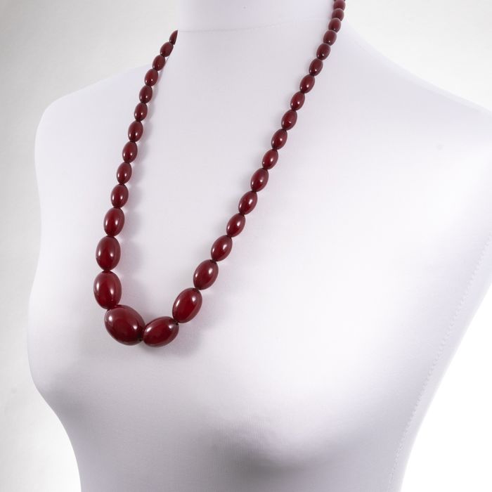 NO RESERVE PRICE Cherry Amber Necklace - Bild 2 aus 6