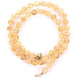 NO RESERVE PRICE 9ct Gold Venetian Glass Necklace