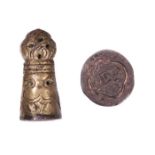 NO RESERVE PRICE Early 18th Century Masonic Bronze Seal