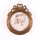 NO RESERVE PRICE Victorian Miniature Painting Signed Oil Portrait Depicting Marie Th‚rŠse Louise of