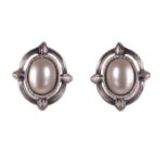 NO RESERVE PRICE Silver Pearl Earrings