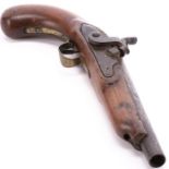 NO RESERVE PRICE East Indian Company Flintlock Percussion Pistol