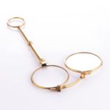 NO RESERVE PRICE Victorian Gilt Pinchbeck Lorgnette