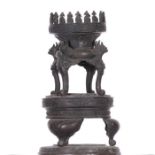 NO RESERVE PRICE Japanese Temple Bronze Altar Piece Meji (1868-1912)