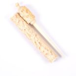 NO RESERVE PRICE Chinese Carved Bone Toothpick