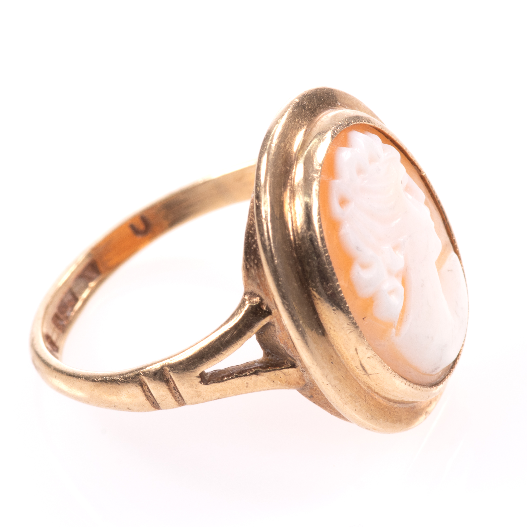 9ct Gold Classical Cameo Ring - Image 7 of 7
