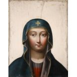 French Old Master Portrait - Tête de Madone