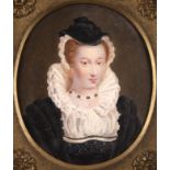 XVIII Old Master Miniature Portrait of MARY QUEEN OF SCOTS