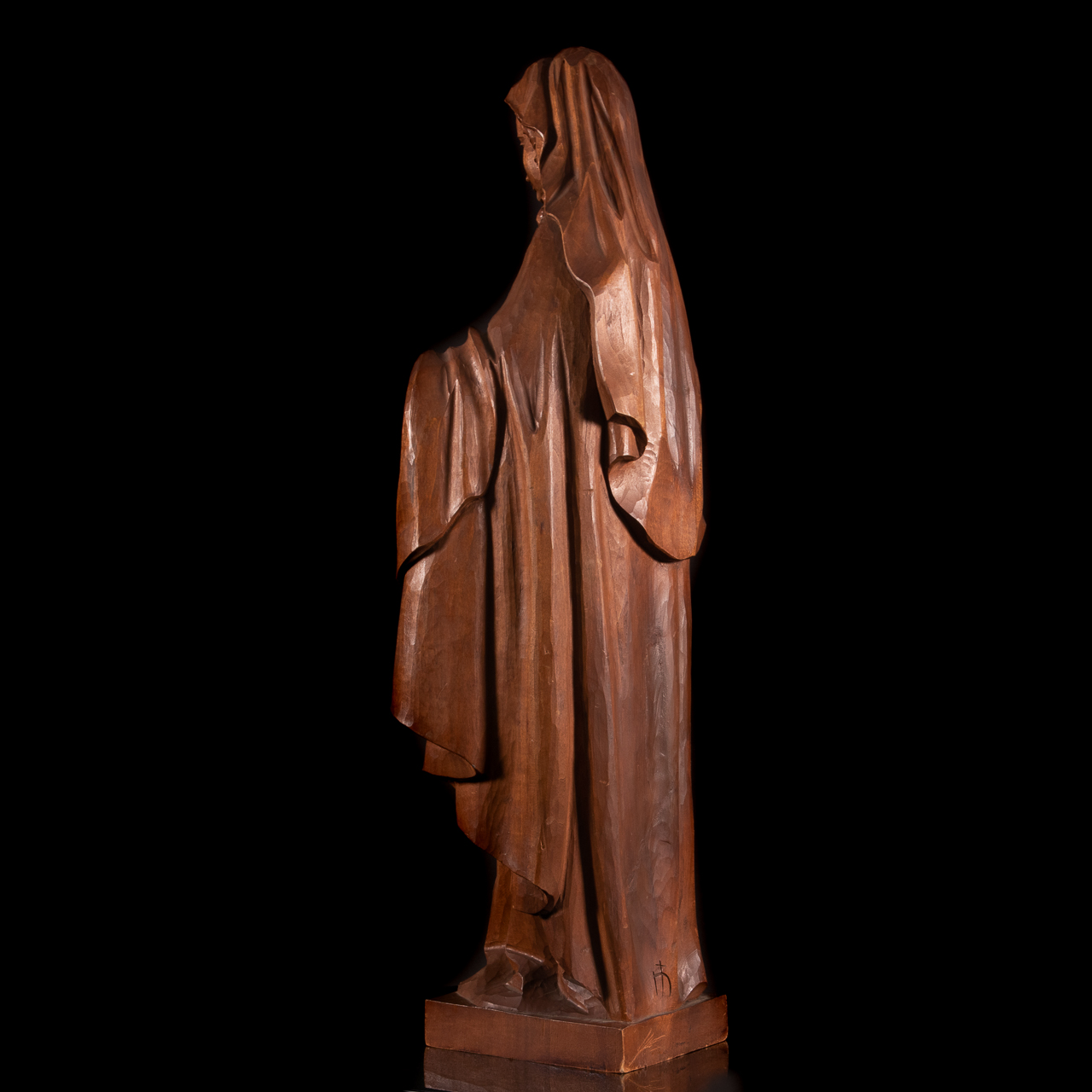 XX Finely Carved Wood Sculpture of the Madonna - Image 3 of 6