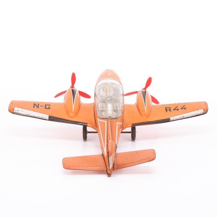 Joustra Tinplate Rallye Friction Toy Plane - Image 4 of 6