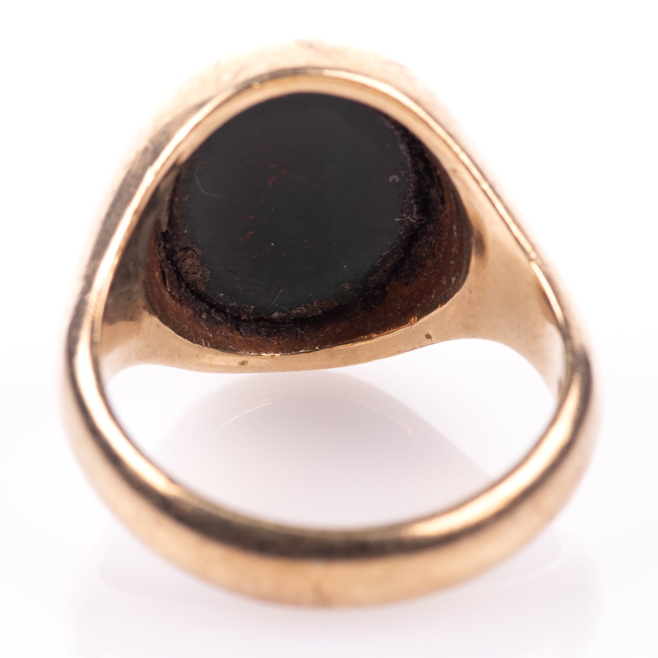 9ct Gold Bloodstone Birmingham Signet Ring - Image 6 of 7