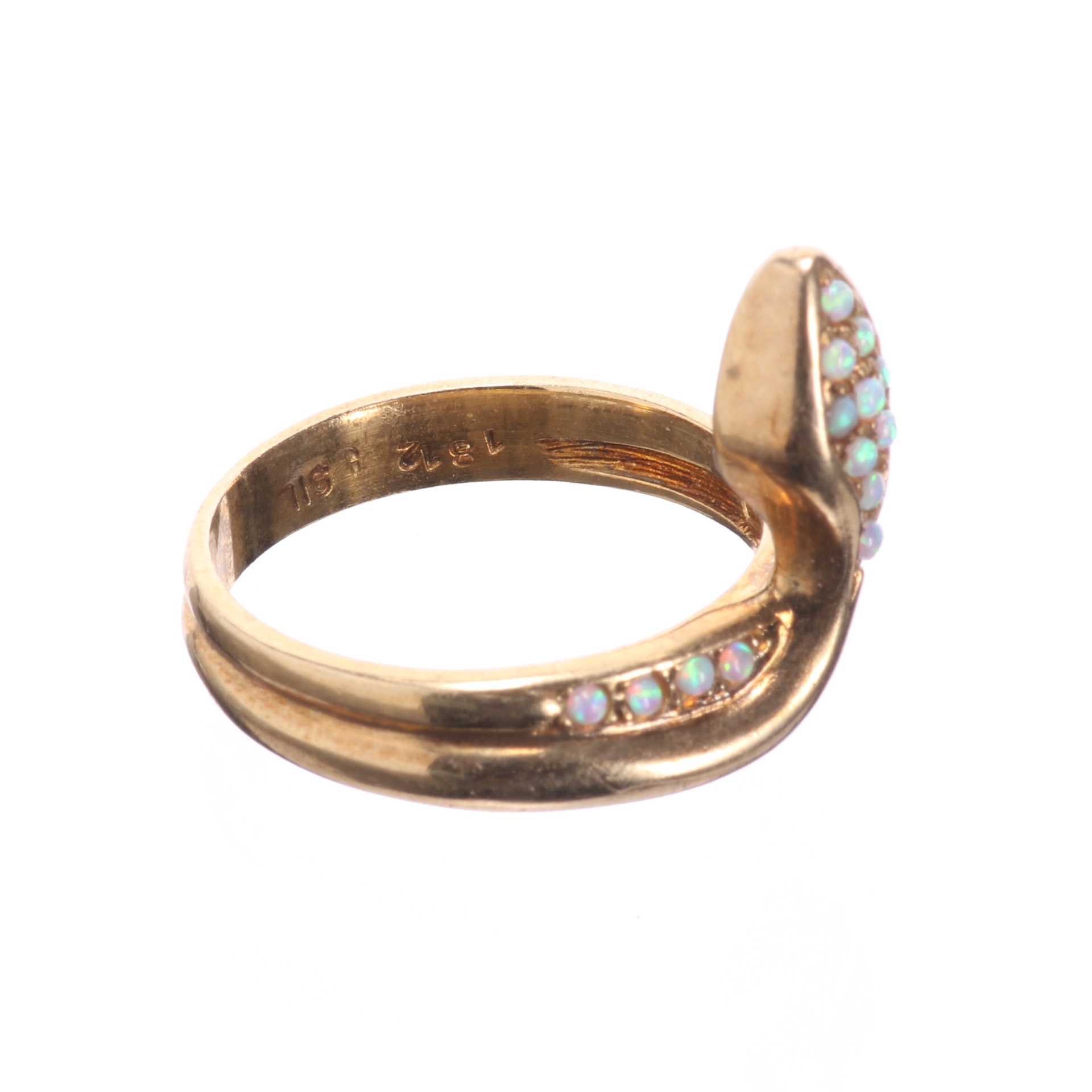 Gilded Opal Snake Ring - Image 6 of 6