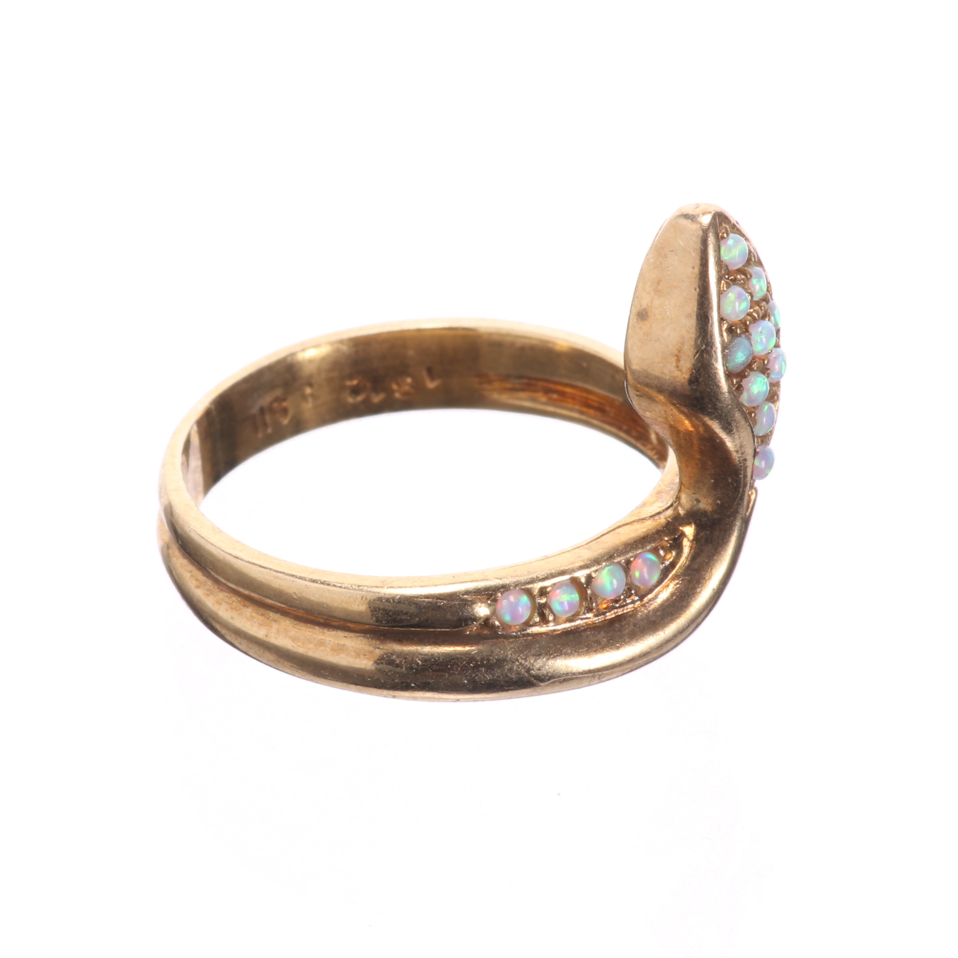 Gilded Opal Snake Ring - Image 5 of 6