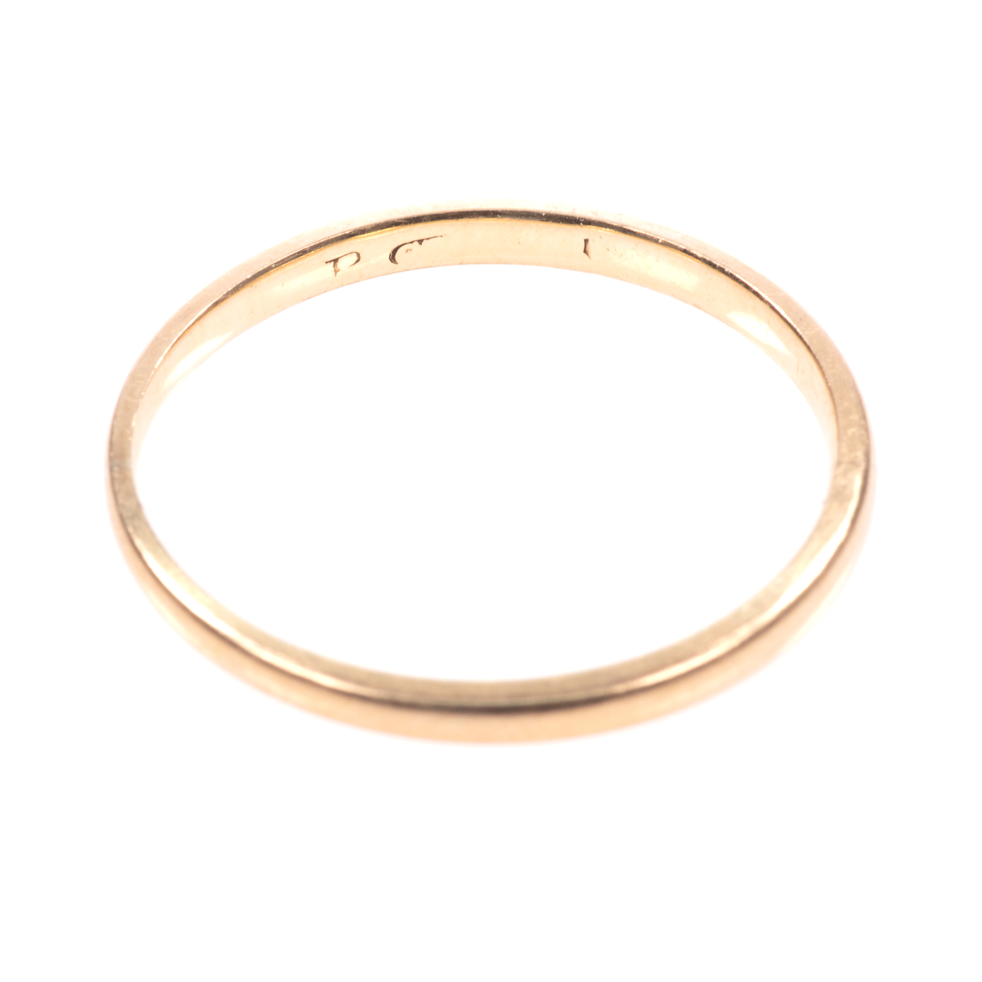 9ct Gold Wedding Band Ring - Image 6 of 7