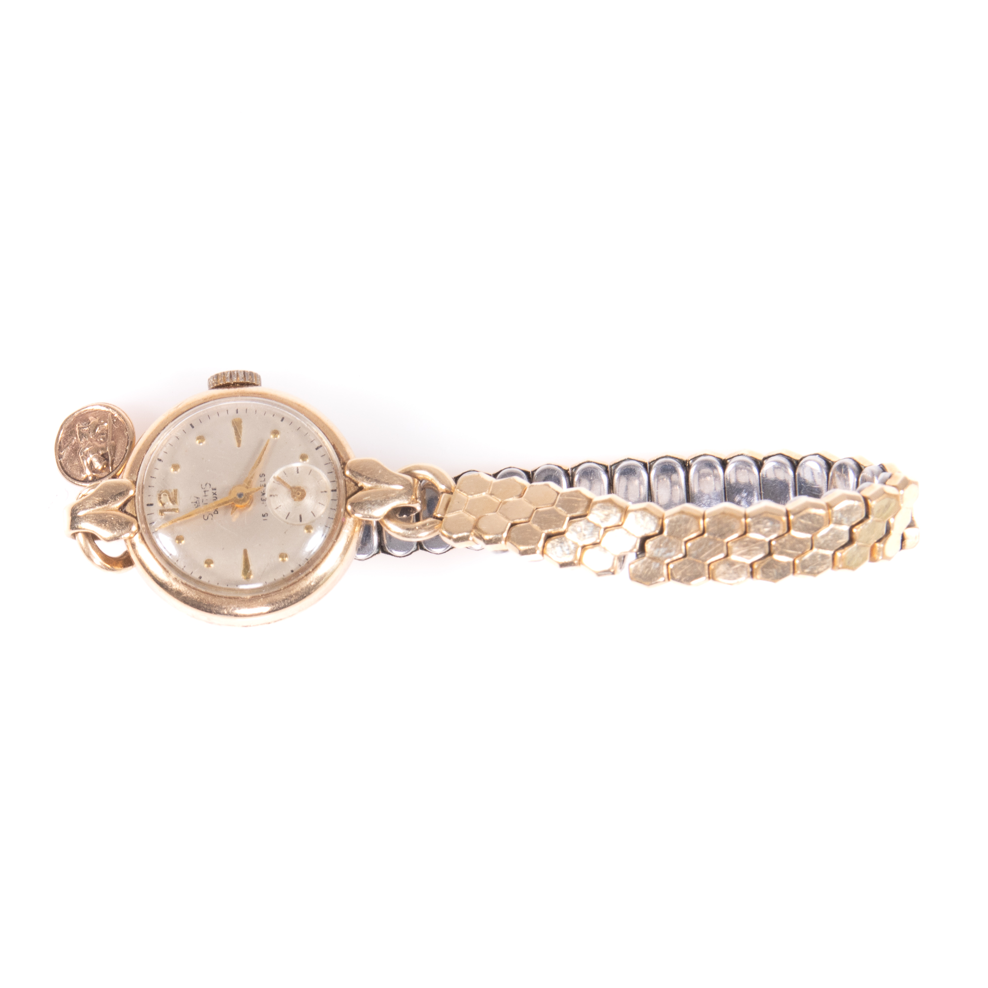 9ct Gold Smiths de Lux Watch - Image 5 of 6