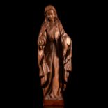 XX Finely Carved Wood Sculpture of the Madonna