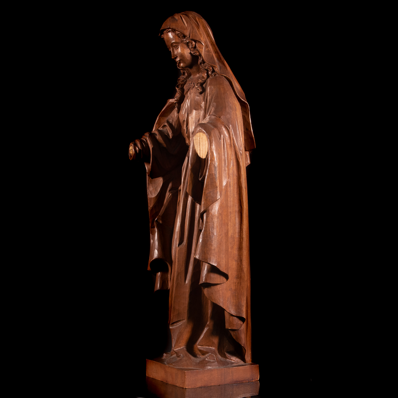 XX Finely Carved Wood Sculpture of the Madonna - Image 2 of 6